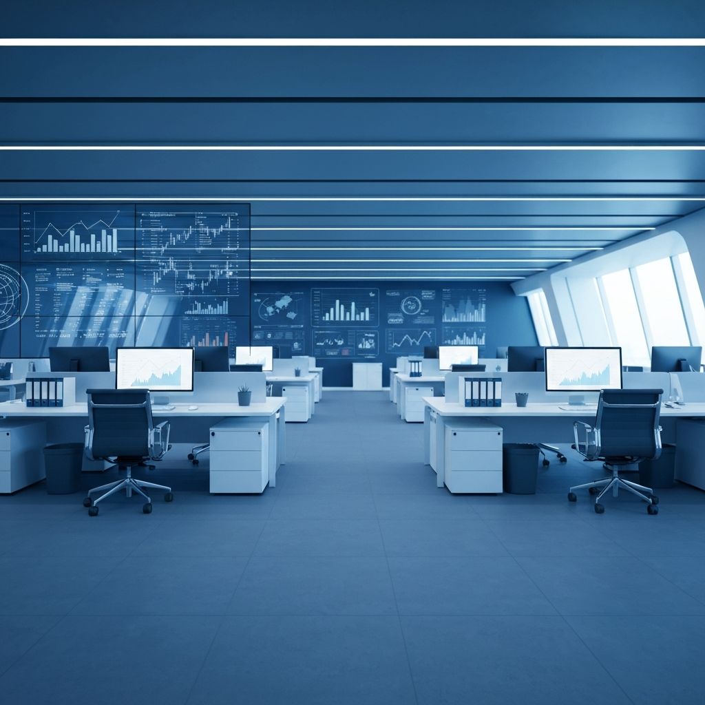 Modern digital ledger workspace